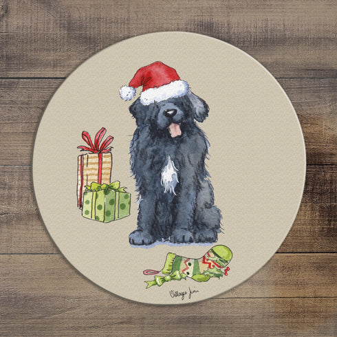 Newfoundland Christmas Circular Glass Worktop Saver